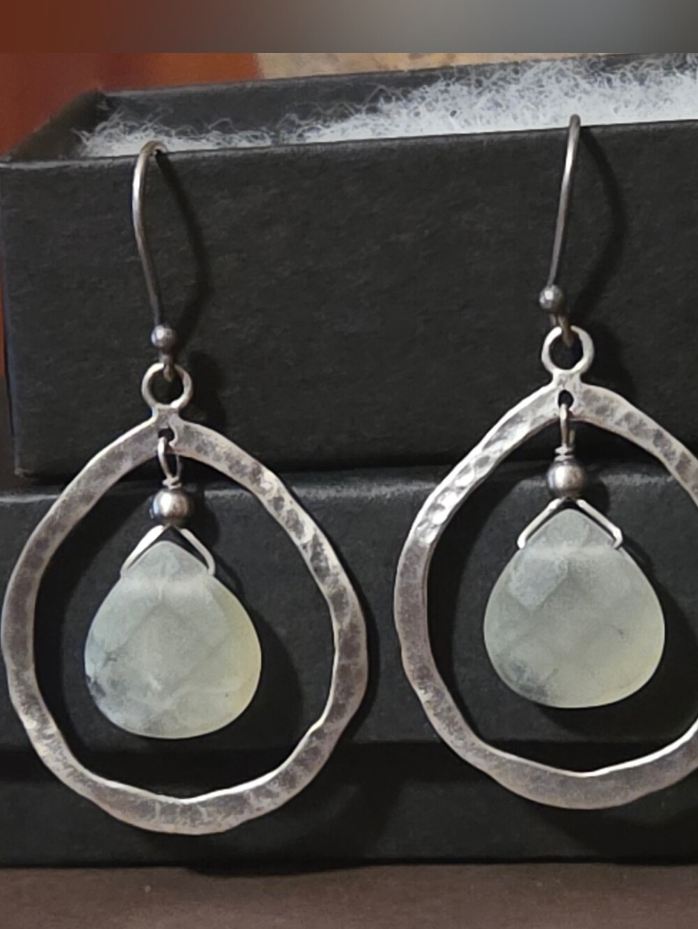 Rare Silpada Sterling Silver & Stone Earrings